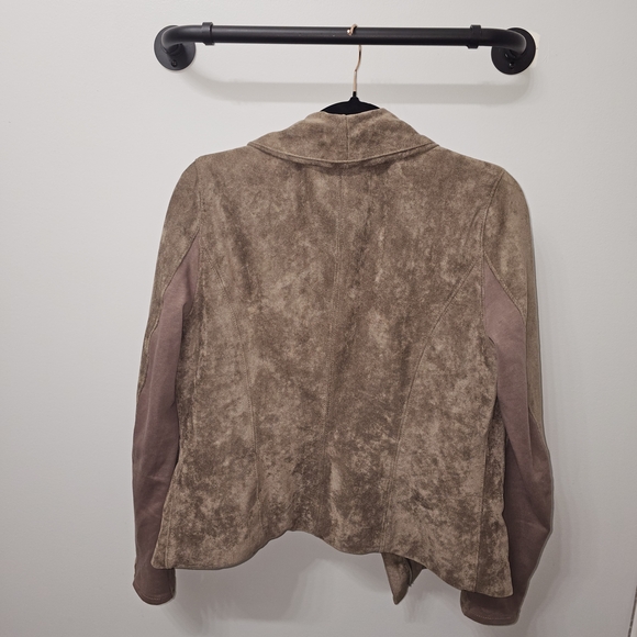 Women's Taupe Teddy Jacket - Picture 6 of 9
